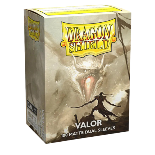 Dragon Shield - Dual Matte Standard Size Sleeves 100pk - Valor Cream