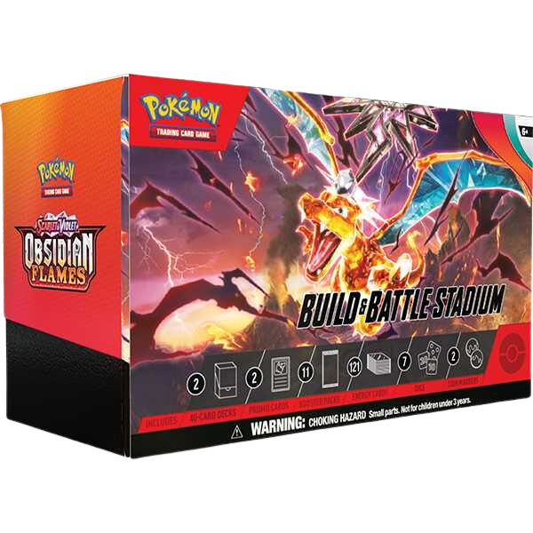 Pokémon TCG: Scarlet & Violet 3 Obsidian Flames Build & Battle Stadium Box