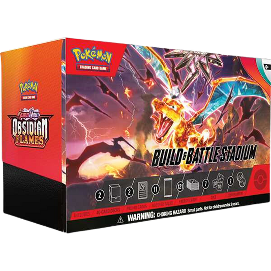 Pokémon TCG: Scarlet & Violet 3 Obsidian Flames Build & Battle Stadium Box