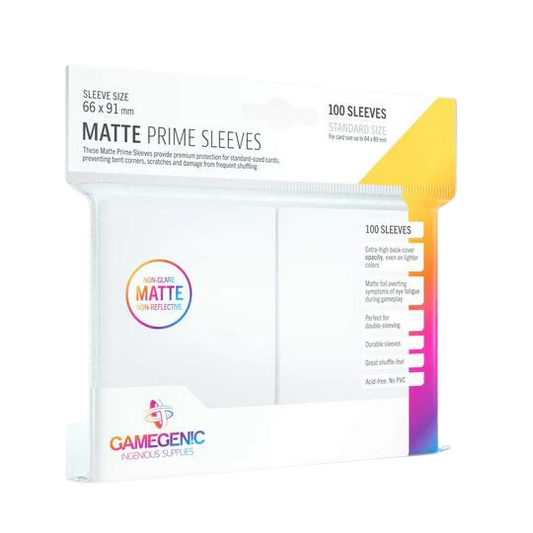 Gamegenic Matte Prime Sleeves - White (100)