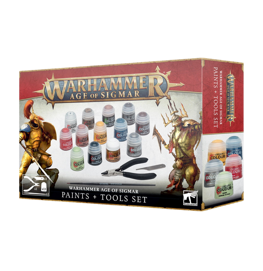 Warhammer Age of Sigmar Paints + Tools Set