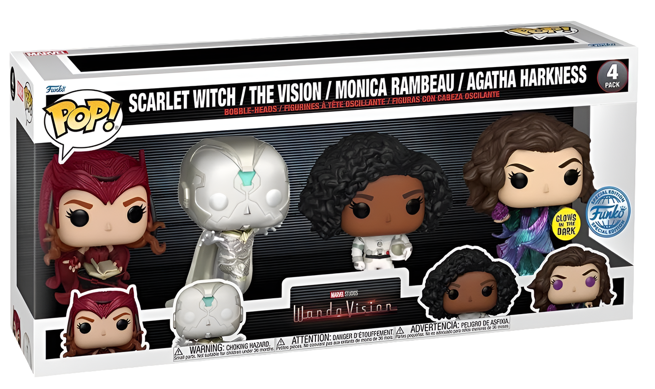 Wandavision funko pop 4 pack collection