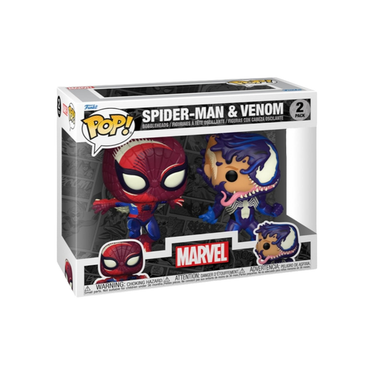 Funko Spider-Man and Venom Pop! Vinyl Figure Set