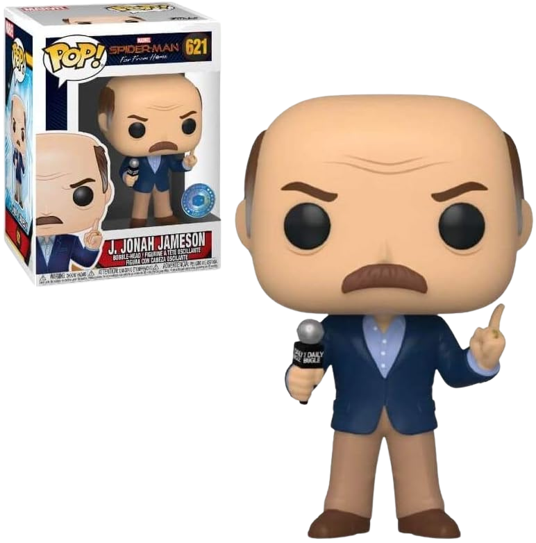 Funko Pop! Vinyl Marvel Spider-Man Far From Home - J. Jonah Jameson (Pop In A Box Exclusive) 621