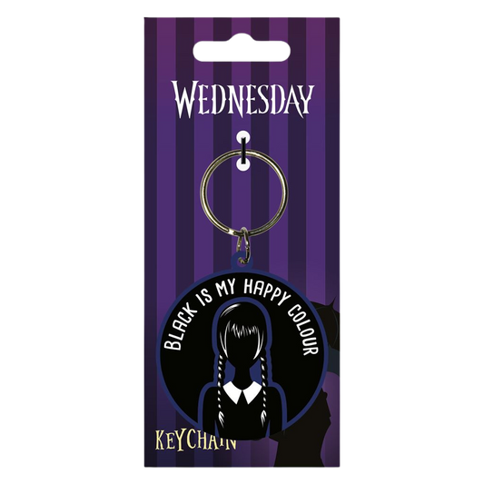 WEDNESDAY (HAPPY COLOUR) RUBBER KEYCHAIN