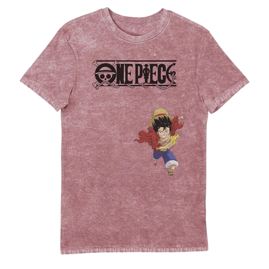 One Piece Luffy Pirates Vintage Red T-Shirt