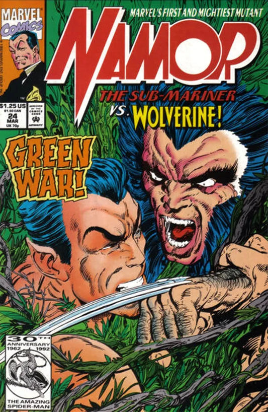 Marvel Namor The Sub-Mariner vs Wolverine #24 Comic