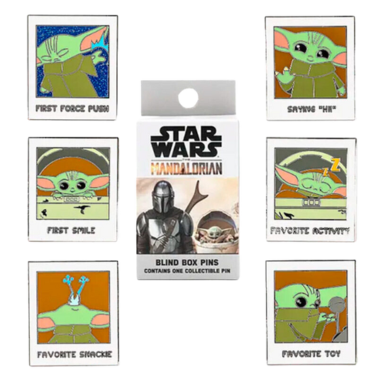 Display Blind Box Enamel Pin Loungefly Star Wars The Mandalorian Yoda the Child