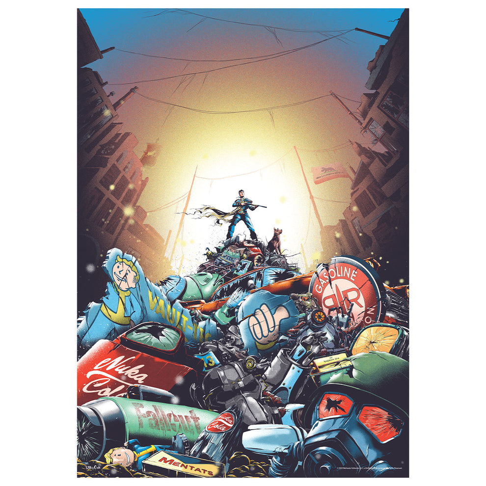 Fallout Limited Edition Junk Pile A3 Art Print