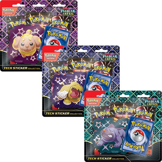 Pokémon TCG: Scarlet & Violet 4.5 Paldean Fates Tech Sticker Collection – Fidough/Greavard/Maschiff