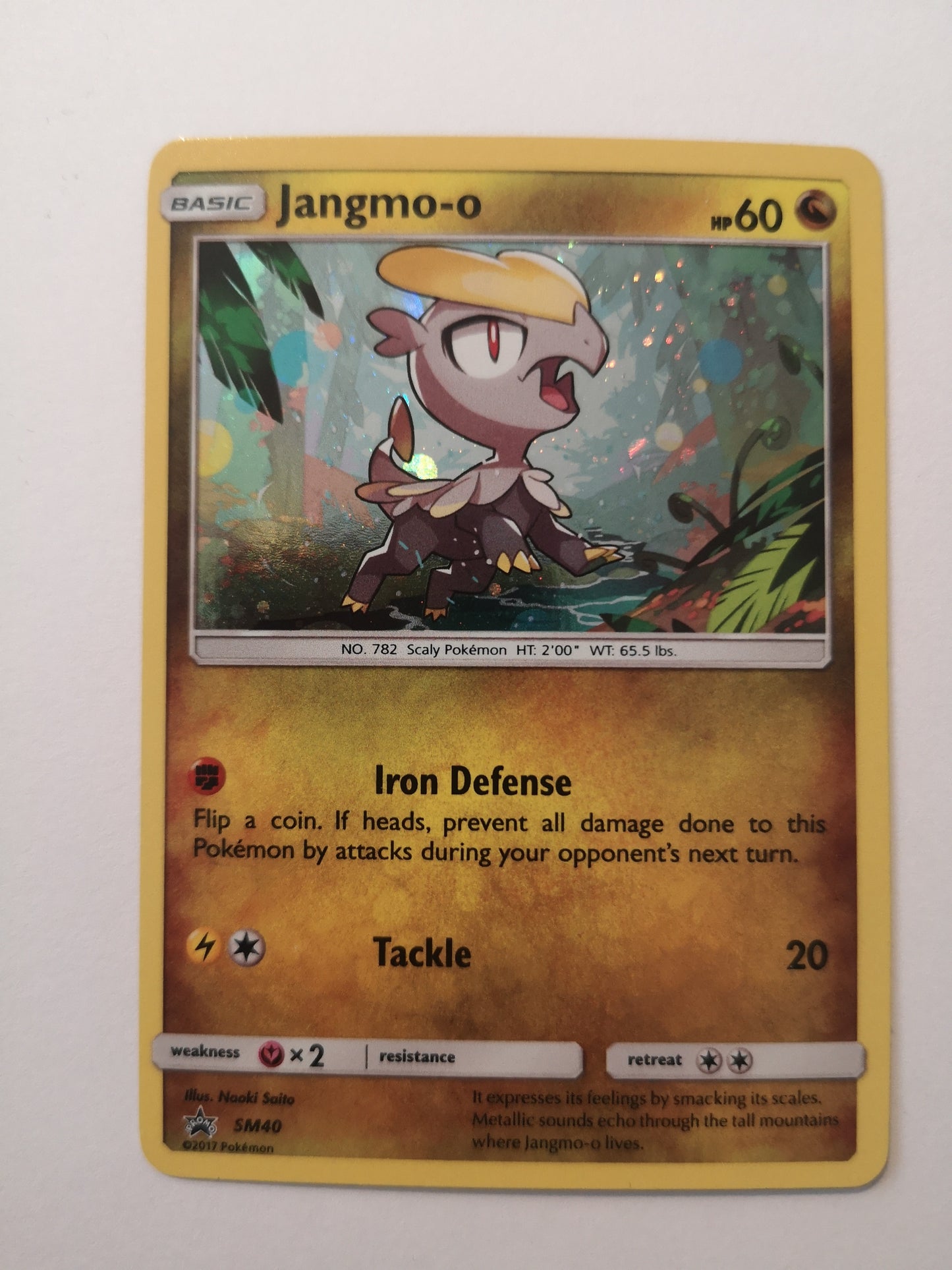 Pokemon Jangmo-o Holo SM40