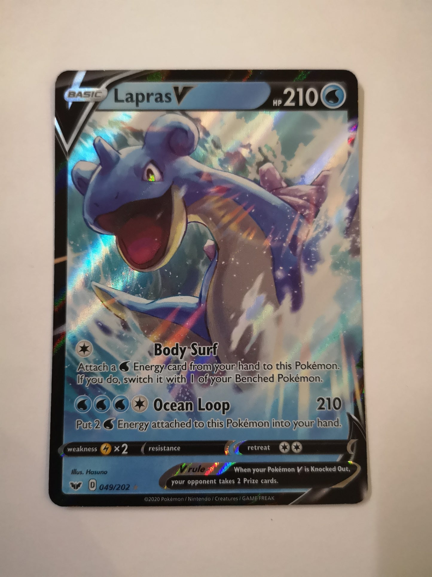 Pokemon Lapras V 049/202