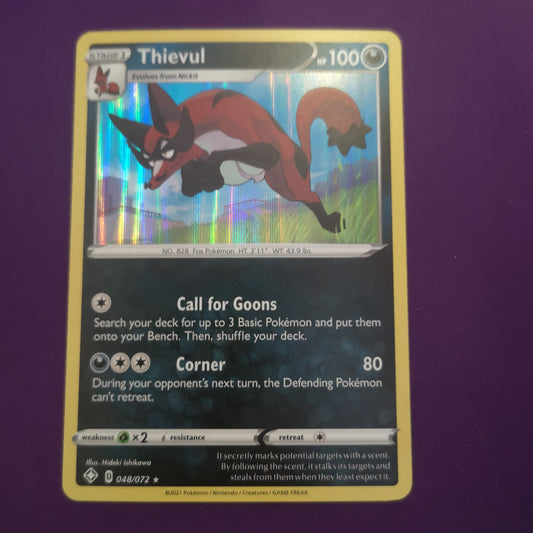 Pokemon Theivul Holo 048/072