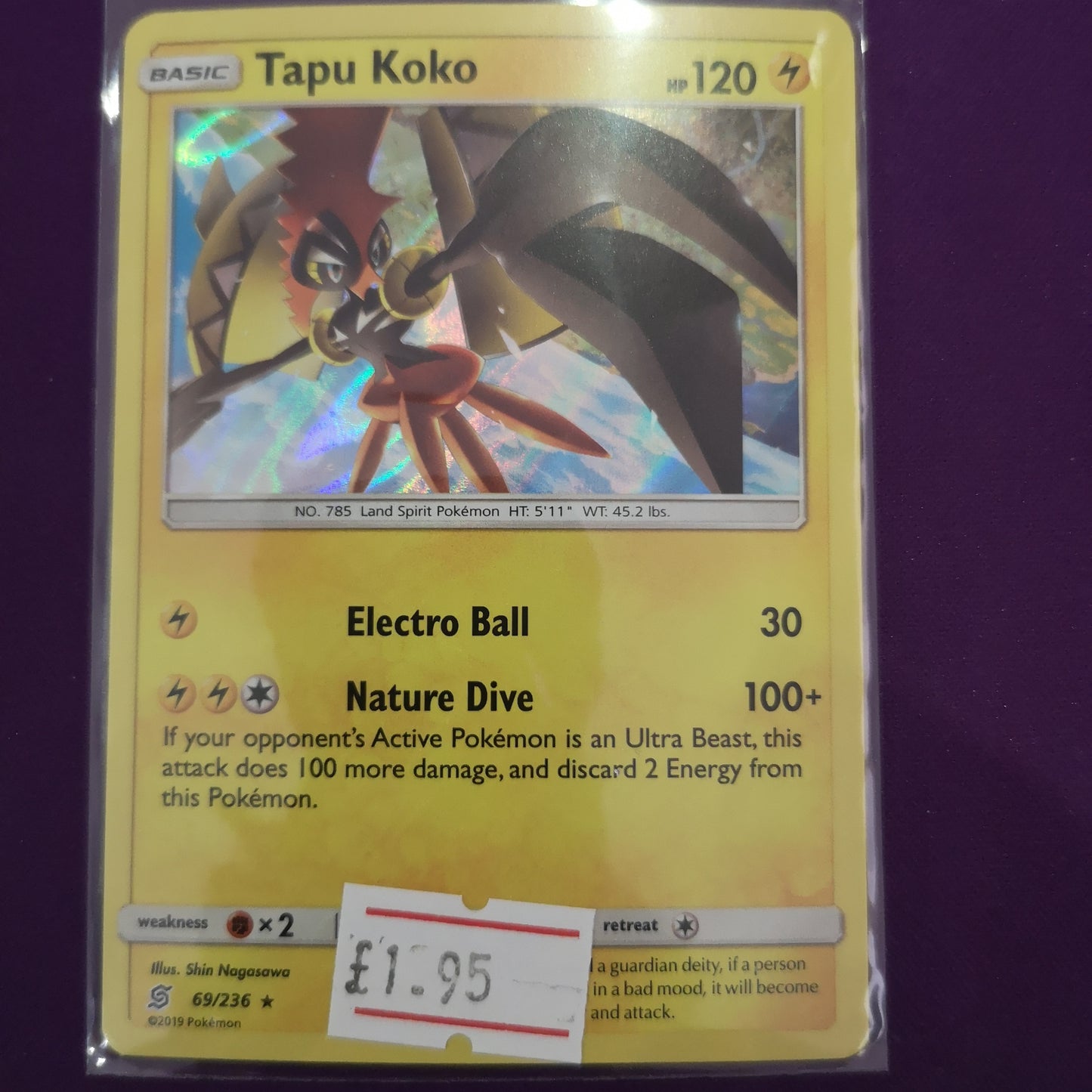 Pokemon Tapu Koko Holo 69/236