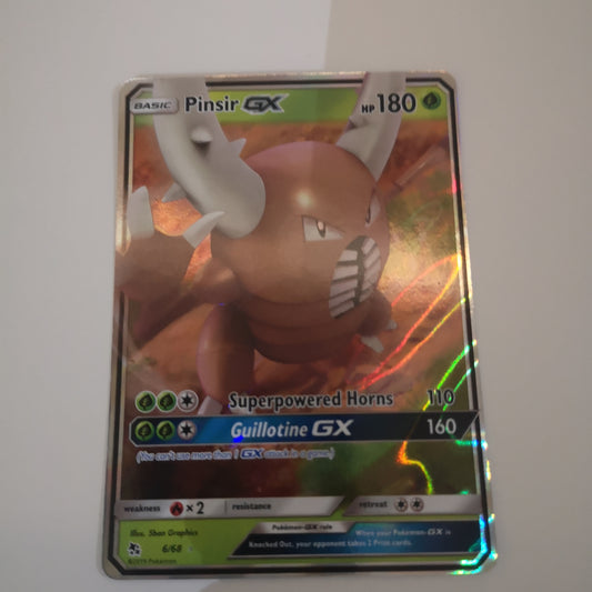 Pokemon Pinsir GX 6/68