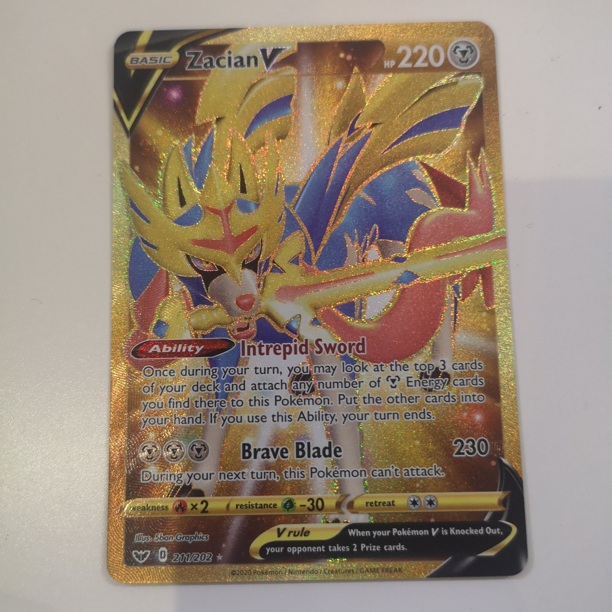 Zacian V (Secret Rare) - 211/202