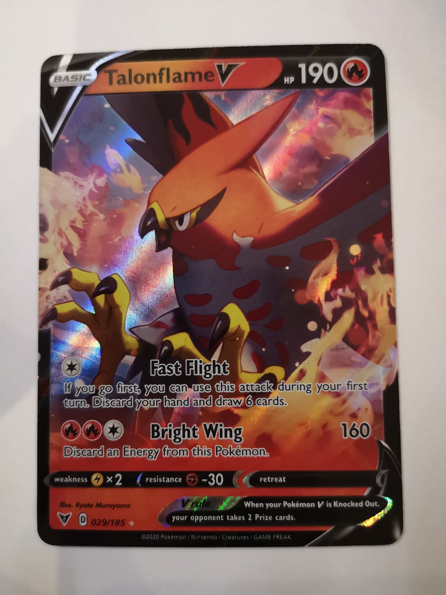 Pokemon Talonflame V 029/185