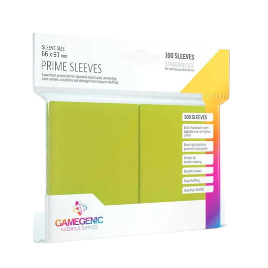 Gamegenic Prime Sleeves - Lime (100)