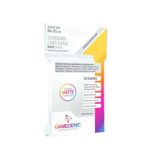 Gamegenic MATTE Standard Card Game Sleeves: 66 x 91 mm (50)