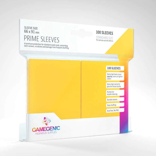 Gamegenic Prime Sleeves - Yellow (100)