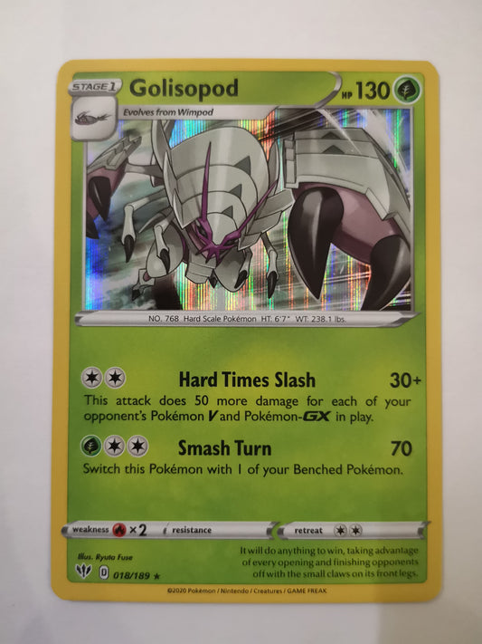 Pokemon Golisopod Holo 018/189