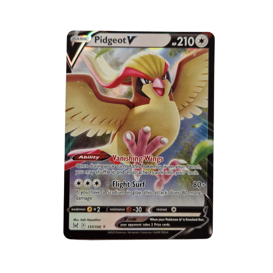 Pokemon Pidgeot V 137/196