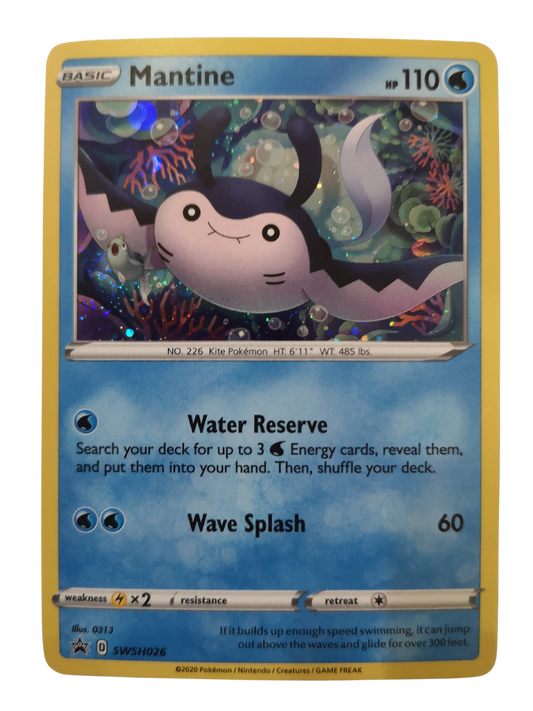 Pokemon Mantine Holo SWSH026