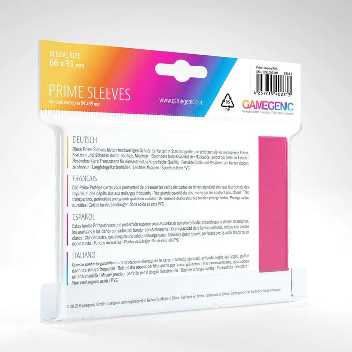Gamegenic Prime Sleeves - Pink (100)