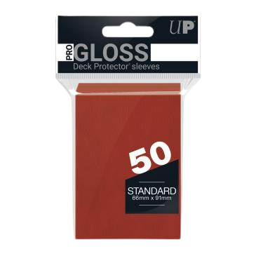 Ultra Pro Gloss 50ct Red Standard Sleeves
