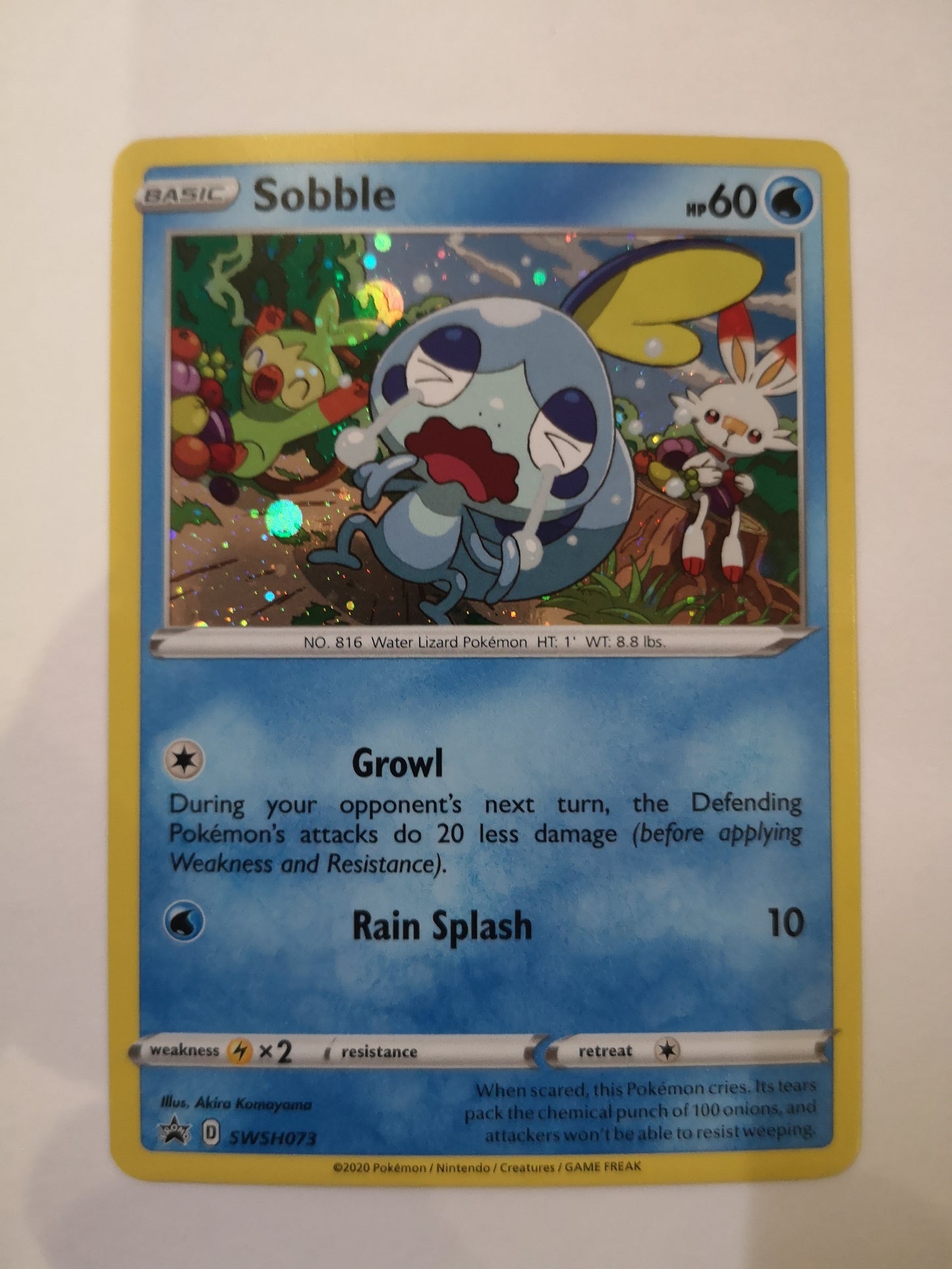 Pokemon Sobble Holo SWSH073