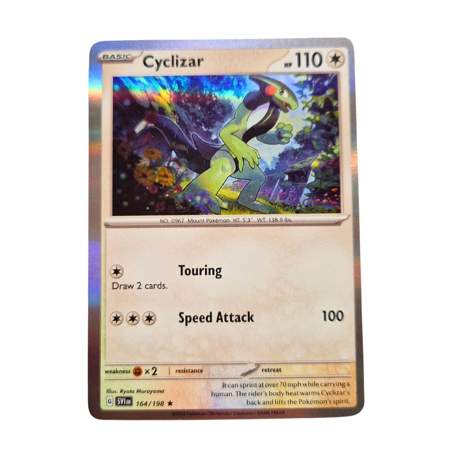 Pokemon Cyclizar Holo 164/198