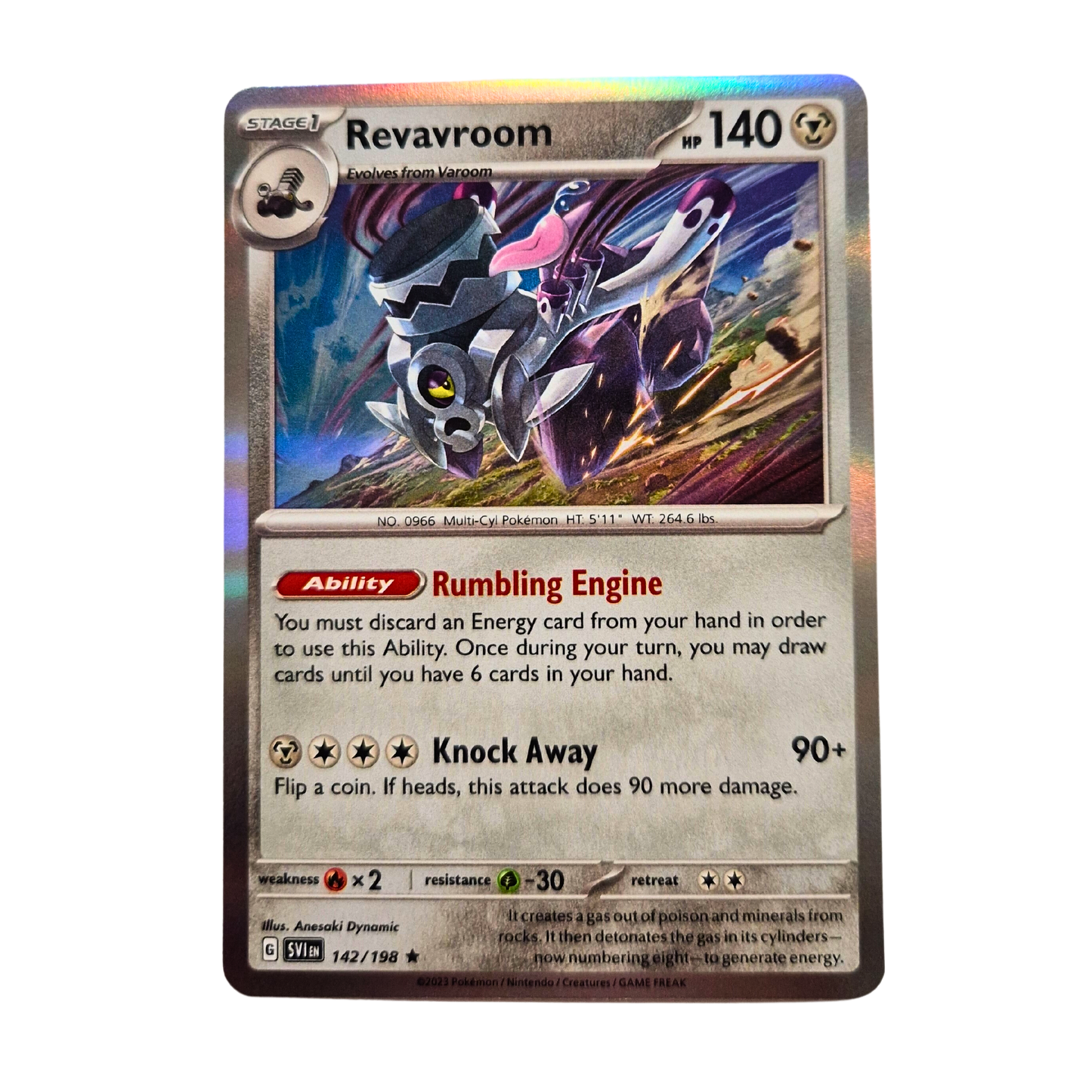 Pokemon Revavroom Holo 142/198