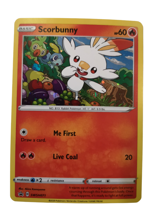 Pokemon Scorbunny Holo SWSH071