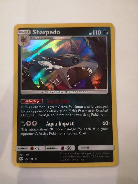 Pokemon Sharpedo Holo 82/149