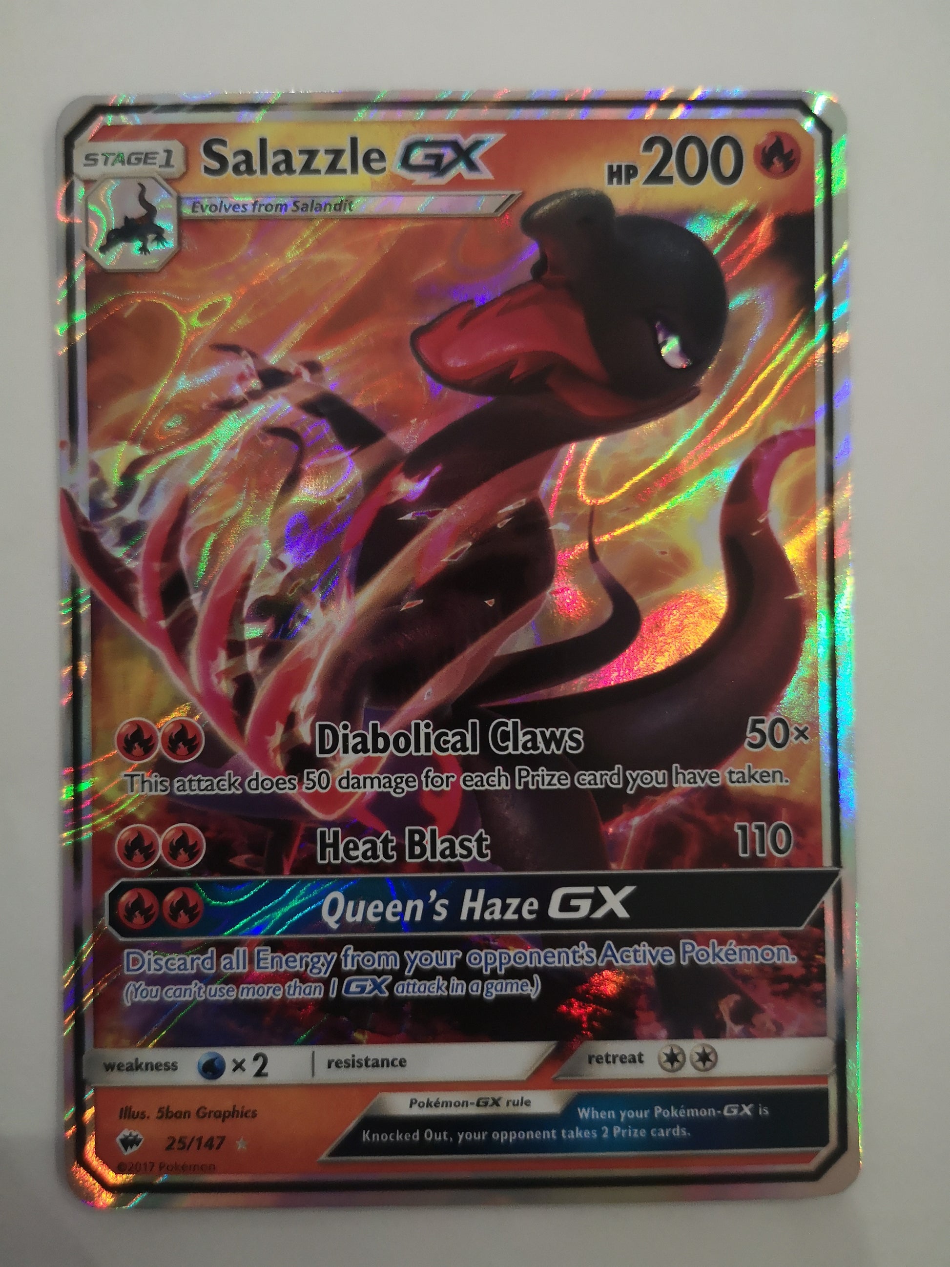Pokemon Salazzle GX 025/147 Unified Cards Pokemon Salazzle GX 025/147 Unified Cards