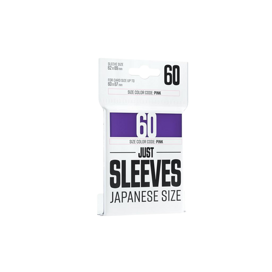 JUST SLEEVES - JAPANESE SIZE PURPLE (60 SLEEVES)