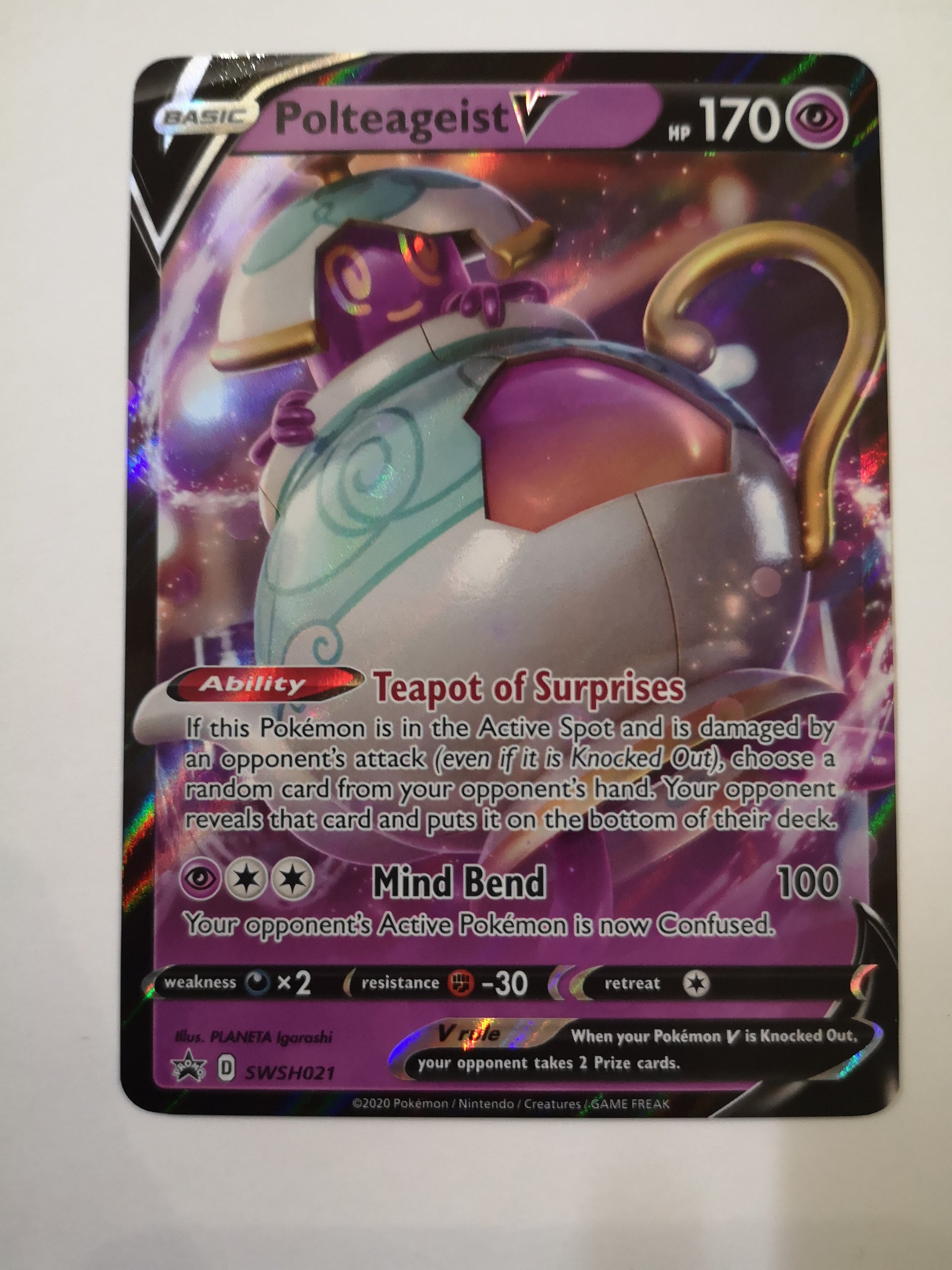 Pokemon Polteageist V SWSH021 Unified Cards Pokemon Polteageist V SWSH021 Unified Cards