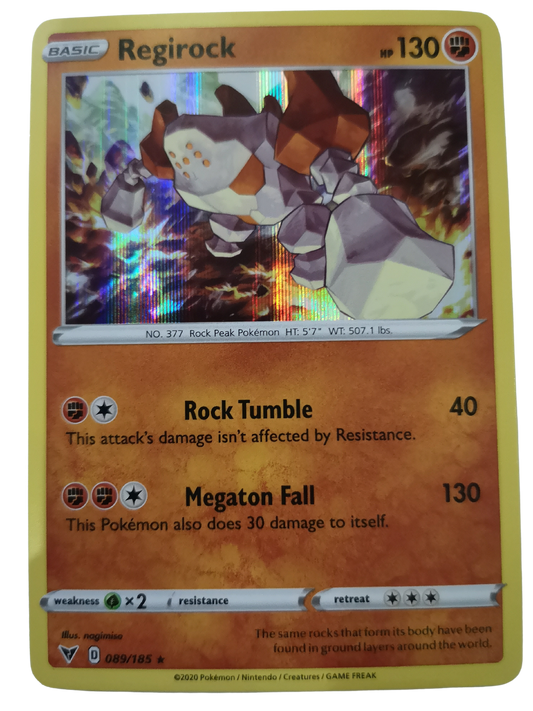 Pokemon Regirock Holo 089/185