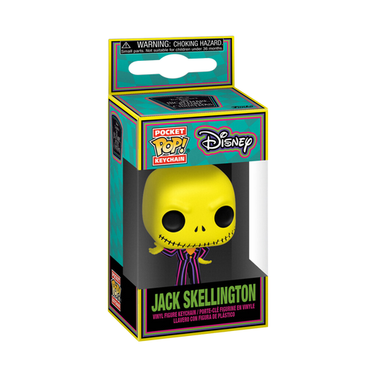 FUNKO POP KEYCHAIN: THE NIGHTMARE BEFORE CHRISTMAS BLACKLIGHT- JACK