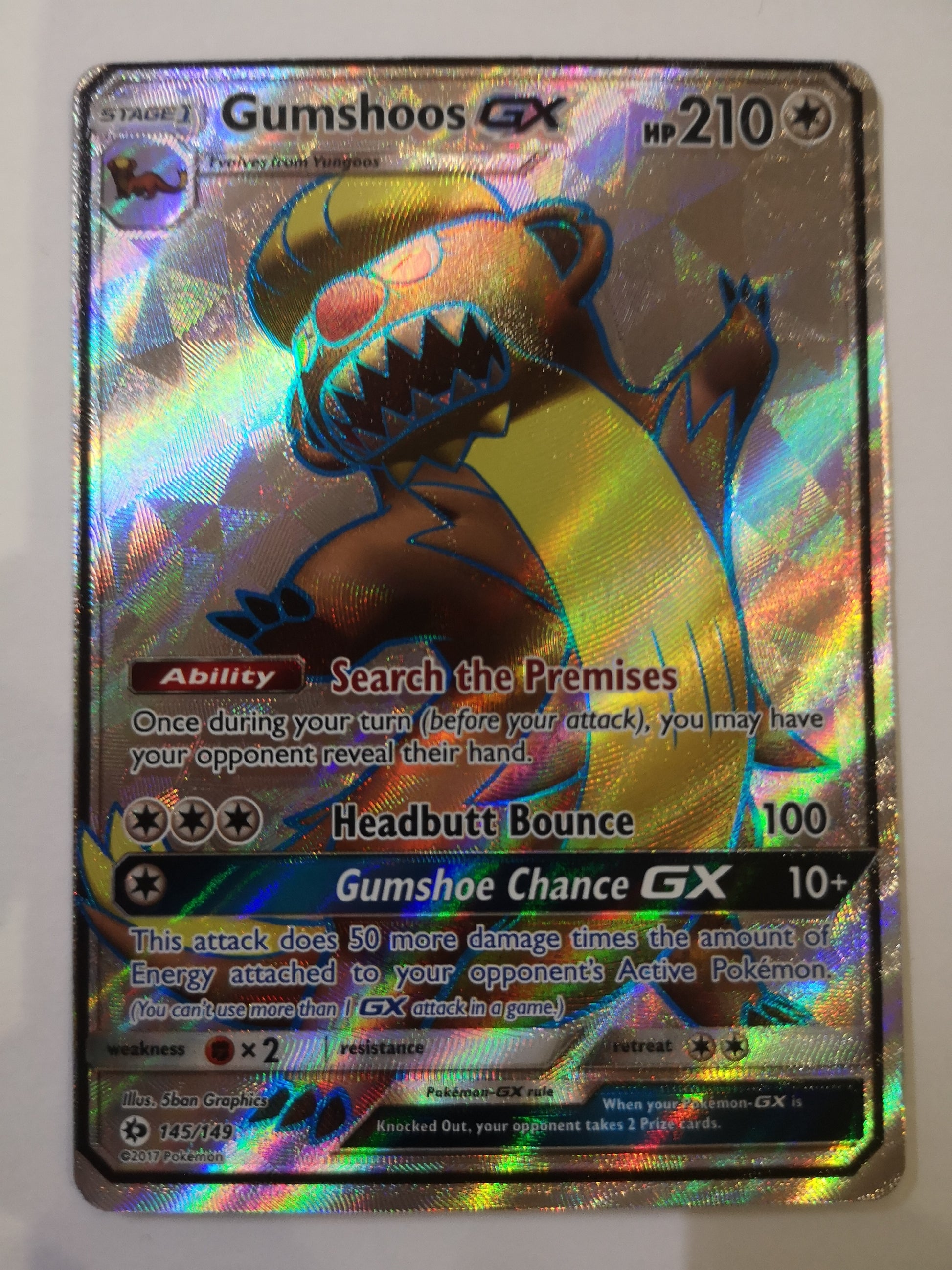 Pokemon Gumshoos GX 145/149 Unified Cards Pokemon Gumshoos GX 145/149 Unified Cards