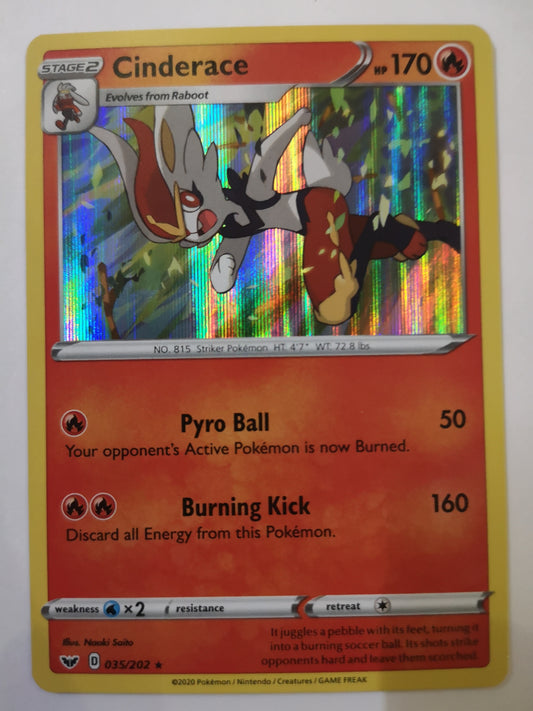 Pokemon Cinderace Holo 035/202