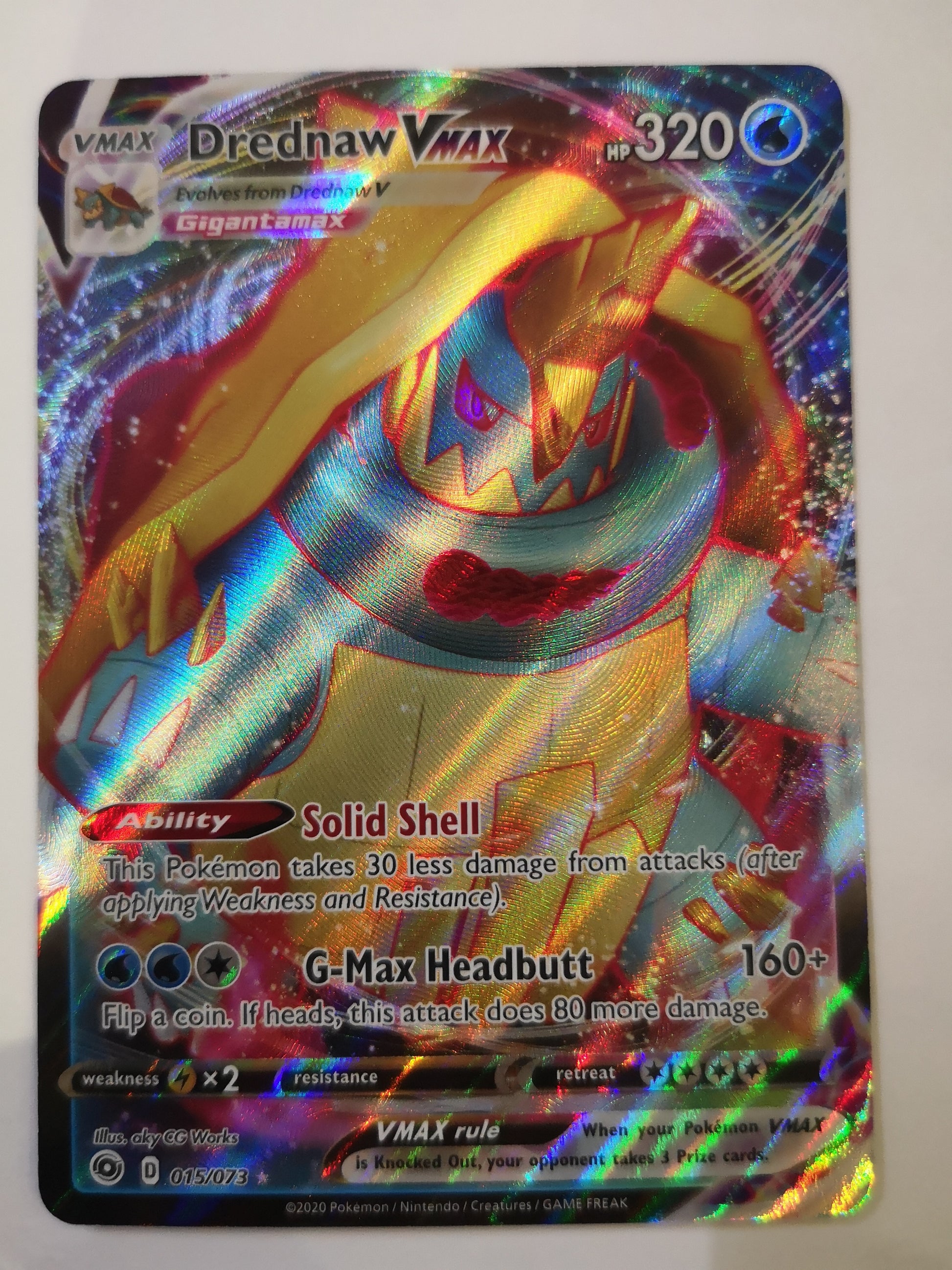 Pokemon Drednaw VMAX 015/073 Unified Cards Pokemon Drednaw VMAX 015/073 Unified Cards