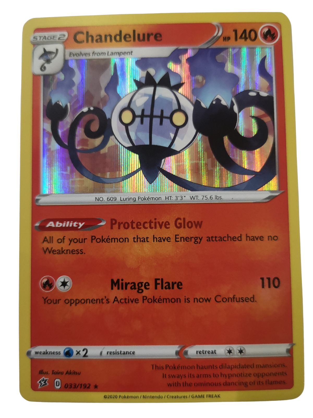 Pokemon Chandelure Holo 033/192