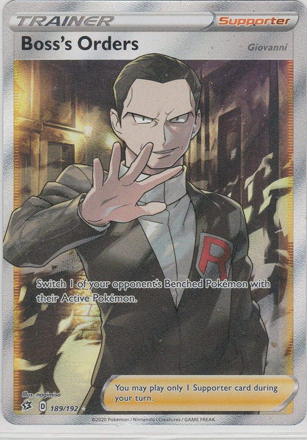 Pokémon Full Art Trainer Boss's Orders 189/192