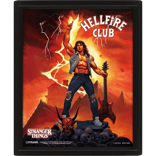 Stranger Things 4 (Hellfire Tribute) 10 x 8" 3D Lenticular Poster