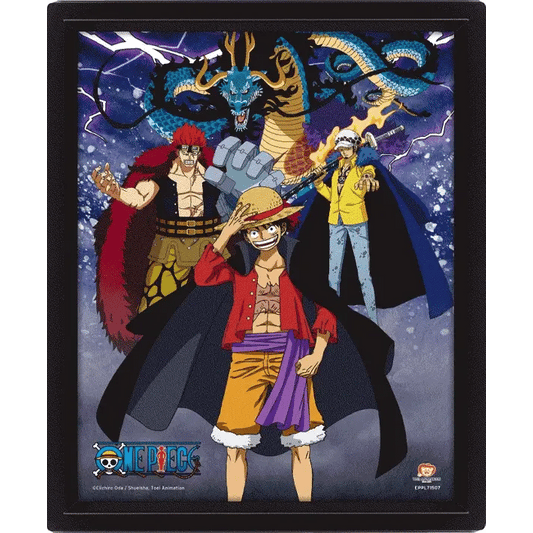 One Piece (Land of Wano) 10 x 8" Framed 3D Lenticular Poster