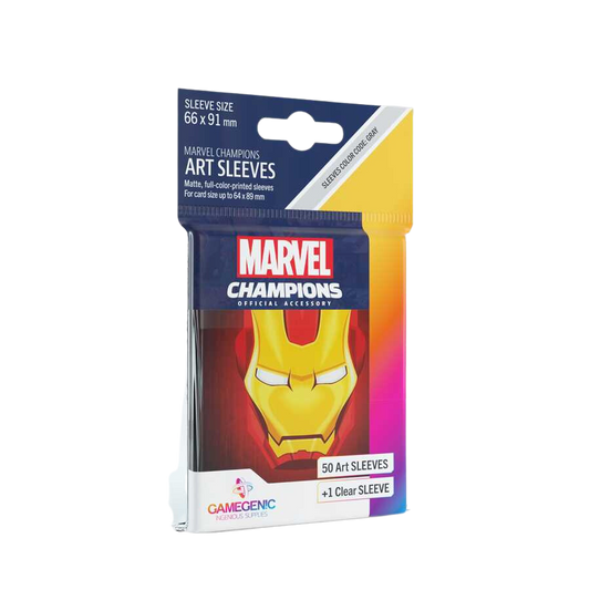 Gamegenic Marvel Champions Art Sleeves- Iron Man (50 ct.)