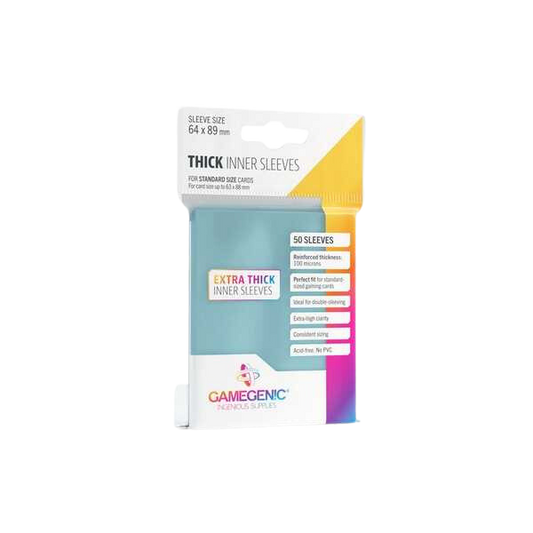 Thick Inner Card Sleeves: Clear (50ct)