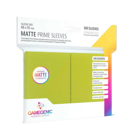 Gamegenic Matte Prime Sleeves - Lime (100)
