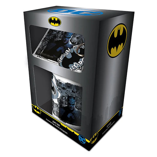 Batman (Graffiti Hero) Mug, Coaster and Keychain Gift Set